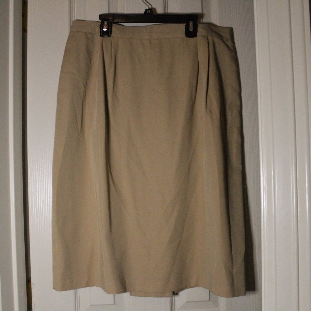 Worthington Tan Midi Skirt